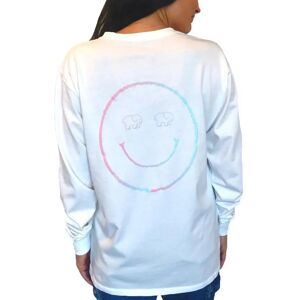 Ivory Ella Smiley Long Sleeved T-Shirt Size: L Colour: White