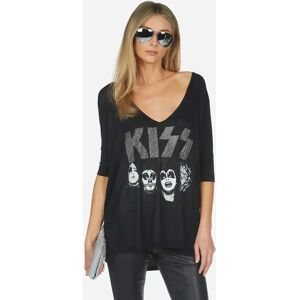 Lauren Moshi Eva x Kiss Oversized T-Shirt XS Black