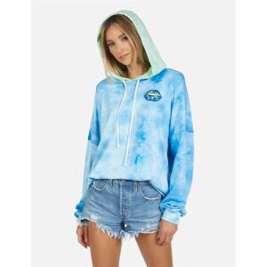 Lauren Moshi Lila World Peace Lips Hoodie as seen on Julianne Hough Size: XS Colour: Blue