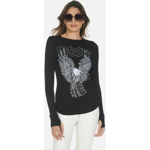 Lauren Moshi Mckinley Moshi Eagle Thermal Top XS Black