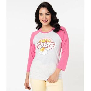 Grease x Unique Vintage Retro Movie Logo Unisex Tee Size: M Colour: White