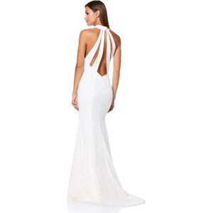 Jarlo Cecily Halter Neck Maxi Dress with Back Strap Detail, UK 6 / US 2 / EU 34 / Ivory