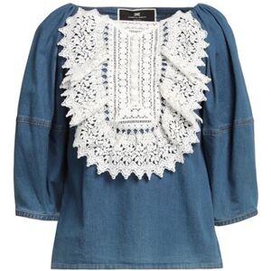 ELISABETTA FRANCHI Denim Shirt Women - Blue - 12,14,8