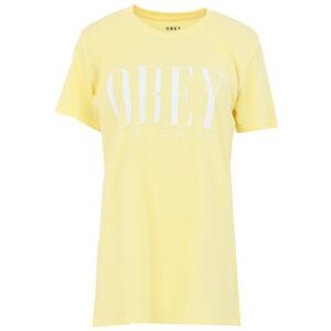 OBEY T-Shirt Women - Yellow - L