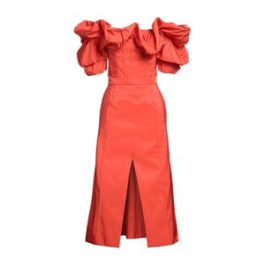 ALEXANDER MCQUEEN Midi Dress Women - Orange - 10,8