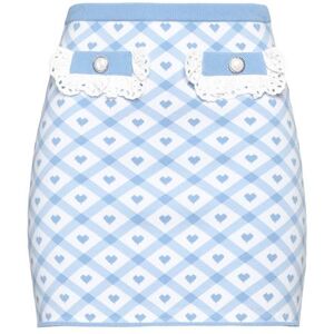 ALESSANDRA RICH Mini Skirt Women - Light Blue - 10,8