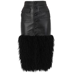 SAINT LAURENT Midi Skirt Women - Black - 6