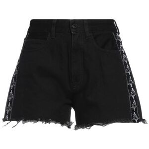 MARCELO BURLON x KAPPA Denim Shorts Women - Black - 28,29