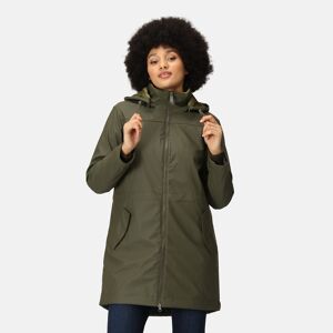 Women's Water-repellent Fantine Baffled Jacket Dark Khaki, Size: 16L - Regatta