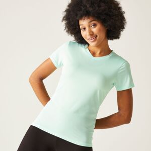 Regatta Women's Quick Drying Fingal V-Neck T-Shirt Bleached Aqua, Size: 12