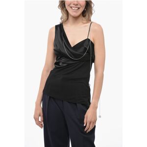 Loewe Asymmetric Draped Top With Metal Detail size 40 - Female