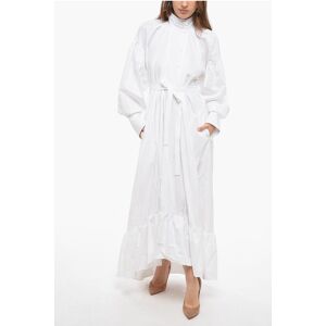 Patou Belt Cotton Popeline Maxi Shirt Dress size 40 - Female