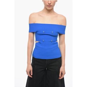 Alexander McQueen Boat Neck Top with Cut Out Detail size Xs - Female