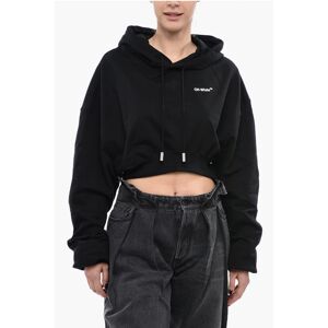 Off-White Brushed Cotton Cropped FOR ALL Hoodie size Xs - Female