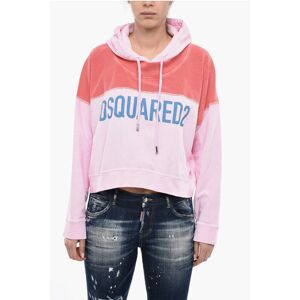 Dsquared2 Brushed Cotton REVERSE Hoodie with Logo size L - Female