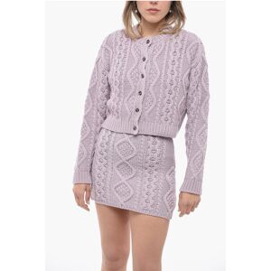 Rokh Cable Knit Cardigan with matched Top size M - Female