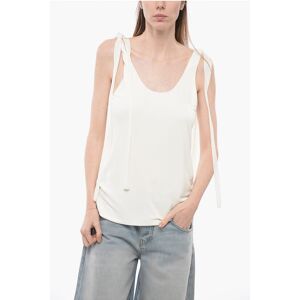 Chloe Chiffon Tank Top with Decorative Tapes size 48 - Female