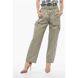 Brunello Cucinelli Cotton Blend Cargo Pants with Belt size 40 - Female