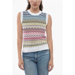 Missoni Cotton Blend Iconic Patterned Tank Top size 42 - Female