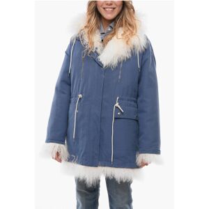 Calvin Klein Cotton-canvas Parka with Furred Lining size 40 - Female