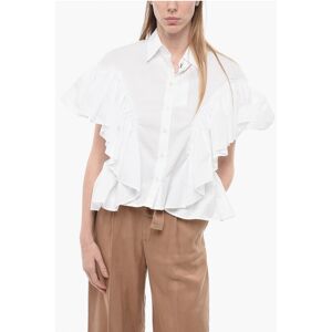 AZ Factory Cotton Shirt with Ruffled Sleeves and Bottom size 40 - Female