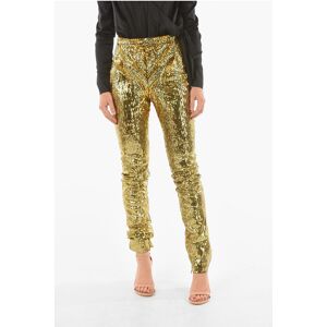 Philipp Plein COUTURE Zipped Ankle ELEGANT Sequined Pants size S - Female