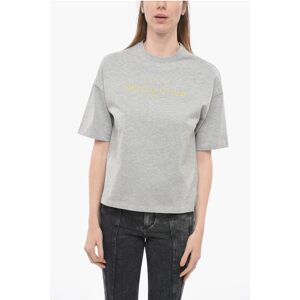 Valentino Crew Neck MAISON DE COUTURE T-Shirt with Lurex Embroidery size Xs - Female