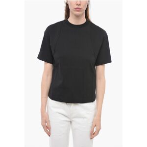 Alexander McQueen Crew Neck T-Shirt with Ton sur Ton Patches size 42 - Female