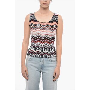 Missoni Crewneck Sleeveless Top With Rhinestones size 42 - Female