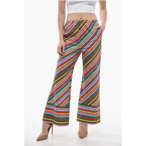 Gucci Cropped Fit Linen Pants with Transversal Stripe Motif size 38 - Female