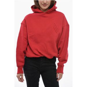 The Attico Cropped Fit MAEVE Hoodie with Embossed Logo size 38 - Female