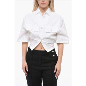 Off-White Cropped Shorts Sleeved Shirt size 38 - Female