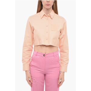 Raf Simons Denim Cropped Fit Overshirt with Raw Cut Edge size Xs - Female