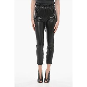 Ermanno Scervino Eco-leather Pants with Drawstringed Waist size 42 - Female