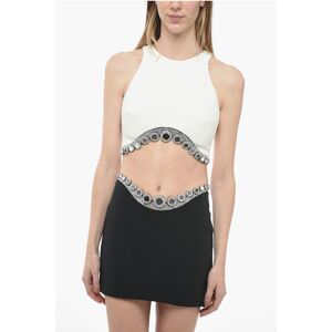 David Koma Jeweled Bottom OCTOPUS Crop Top size 42 - Female