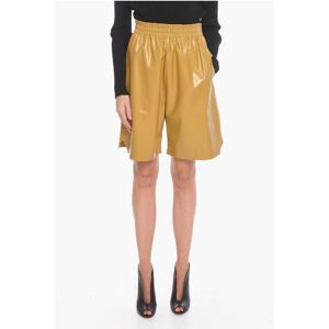 Bottega Veneta Leather SHINY Gaucho Shorts size M - Female