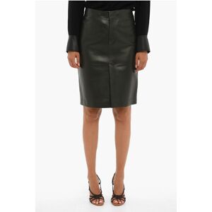 Bottega Veneta Leather Skirt With Front Slit size 38 - Female