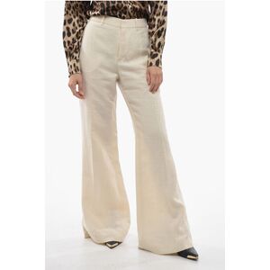 Chloe Linen Palazzo Pants with Hidden Closure size 46 - Female