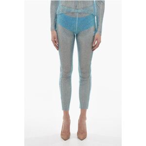 Giuseppe Di Morabito Mesh Pants with All-Over Crystals size XS-S - Female