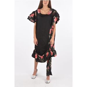 Maison Margiela MM0 floral-printend silk maxi dress with cold shoulder size 40 - Female