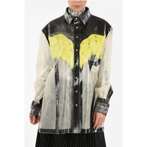 Maison Margiela MM0 Lacquer Oversize Shirt with Snap Button size 40 - Female