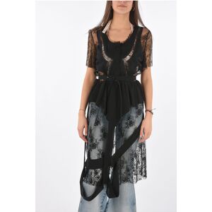 Maison Margiela MM0 silk dress with lace details size 40 - Female