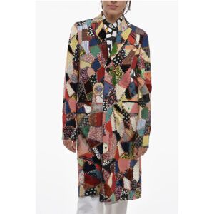 Christian Dior Multipatterned Patchwork Coat with Flap Pockets size 42 - Female