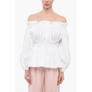 Alexander McQueen Off-the-shoulder Blouse with Gathers size 42 - Female