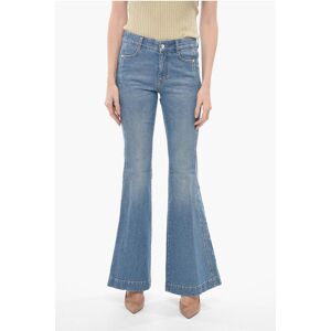 Stella McCartney Organic Cotton Flared Fit Denims with Side Logoed Bands 34cm size 29 - Female