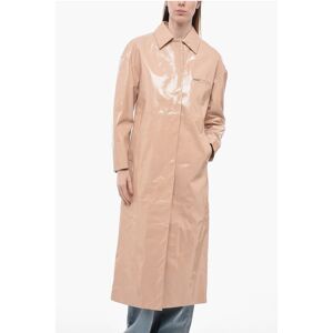 DROMe Patent Leather Coat with Snap Buttons size Xs - Female
