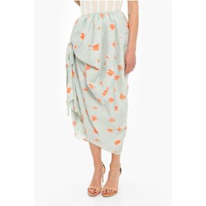 Cecilie Bahnsen Quilted FUMIE Wrap Skirt with Side Knot size S - Female