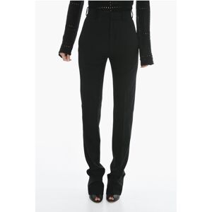 Ann Demeulemeester Regular Fit LAURENCE Pants With Belt Loops and Flap Pocket size 42 - Female