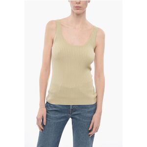 Chloe Ribbed Wool Blend Sleeveless Top size M - Female