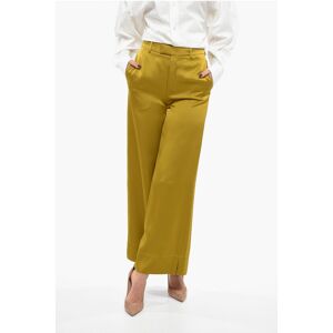 Saint Laurent Satin Palazzo Pants with Belt Loops size 42 - Female